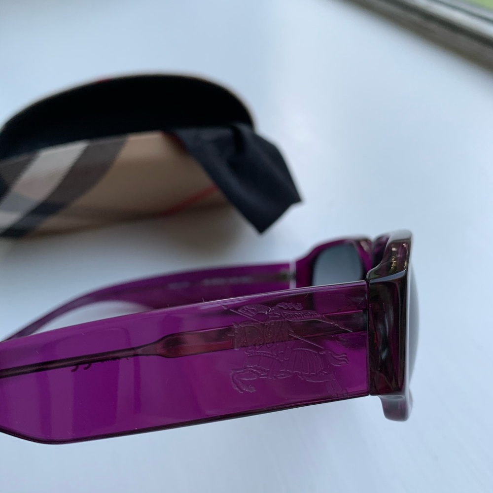 Burberry Purple Rectangular Sunglasses - image 4